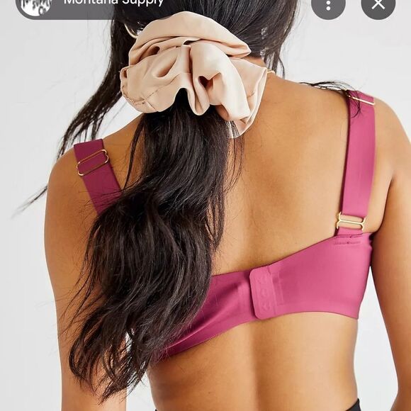 Free People Naomi Long Line Bra in Dried Rose - Picture 3 of 11